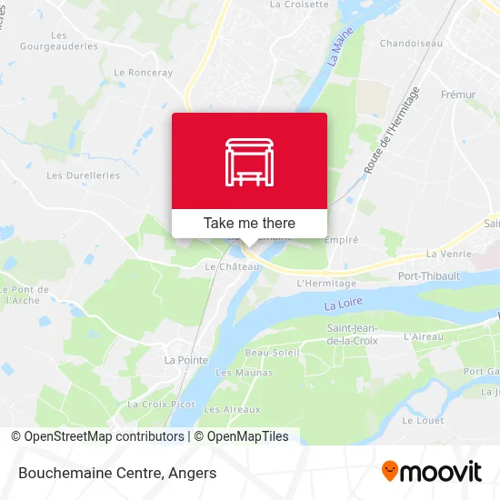 Bouchemaine Centre map