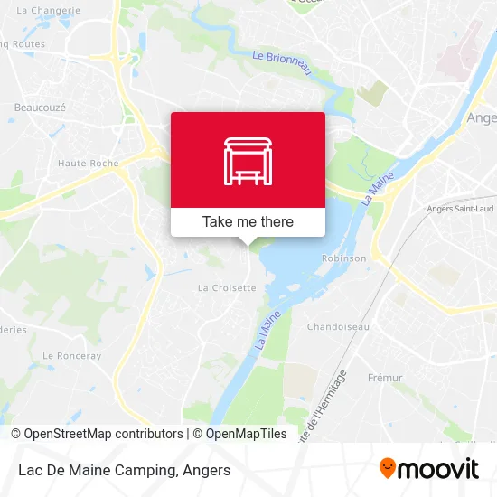 Lac De Maine Camping map