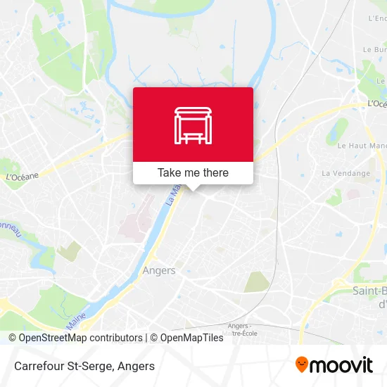 Carrefour St-Serge map