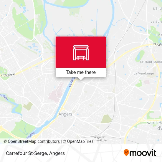 Carrefour St-Serge map