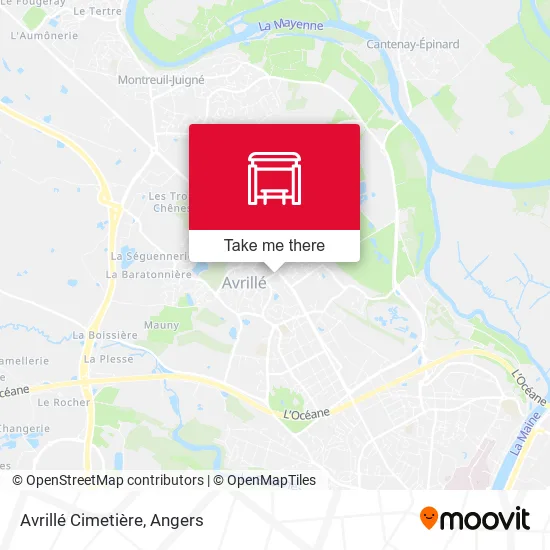 Avrillé Cimetière map