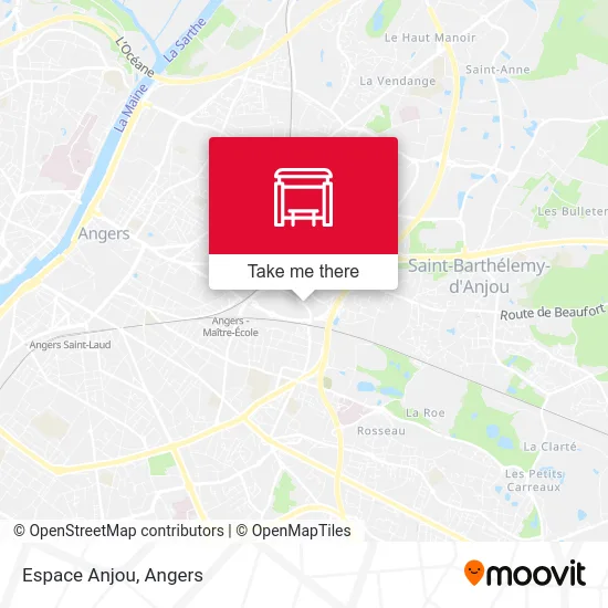 Espace Anjou map