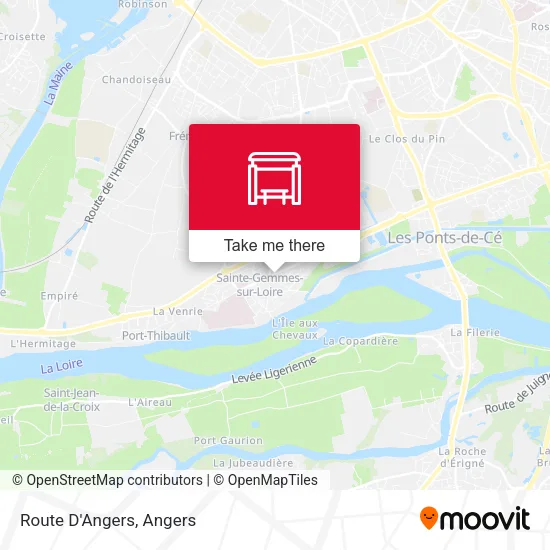 Route D'Angers map