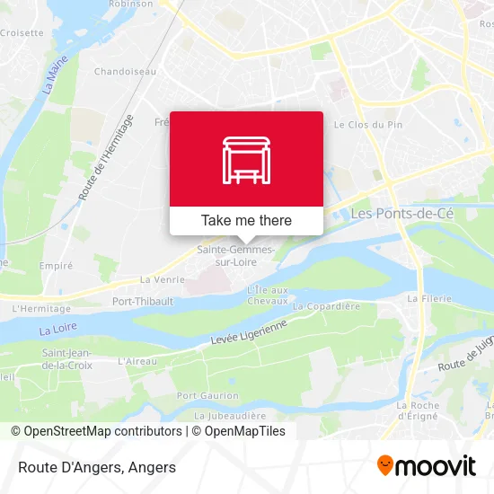 Route D'Angers map