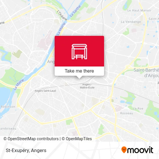 St-Exupéry map