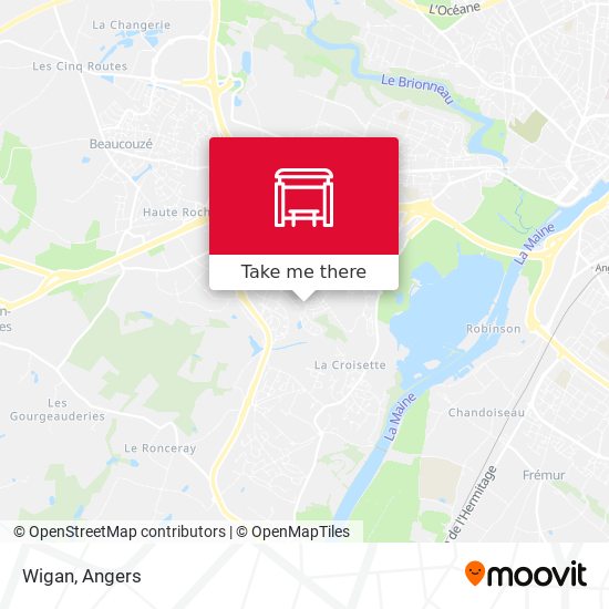 Wigan map