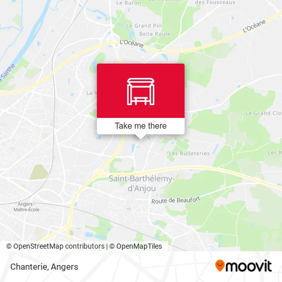 Chanterie map
