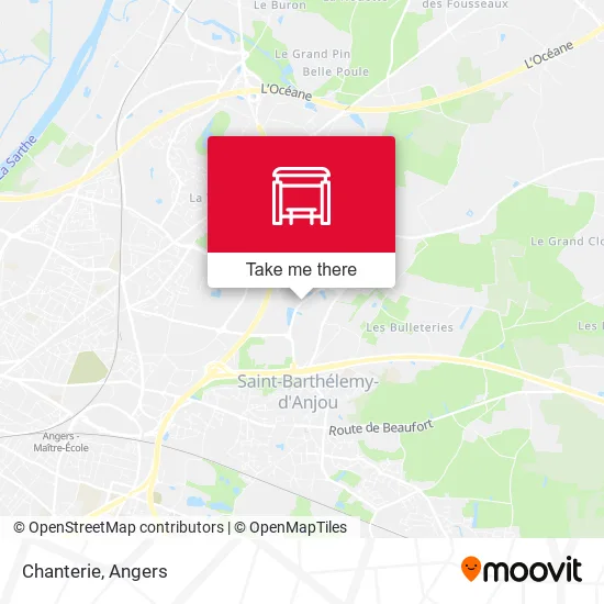 Chanterie map
