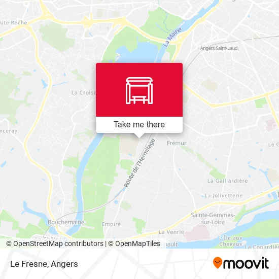 Le Fresne map