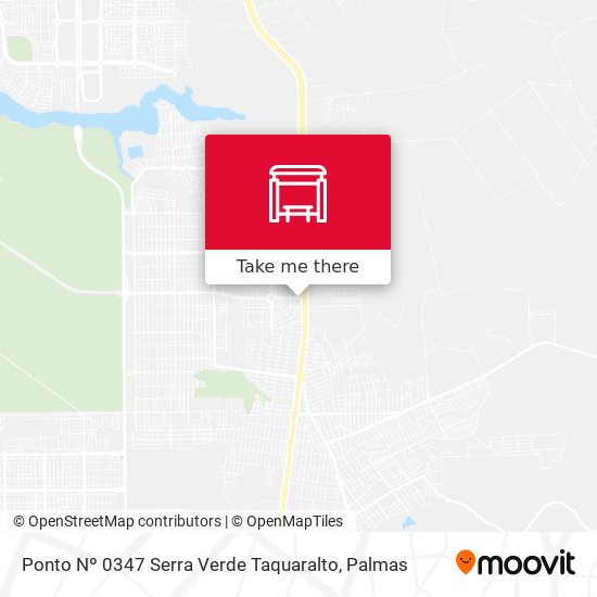 Ponto Nº 0347 Serra Verde Taquaralto map