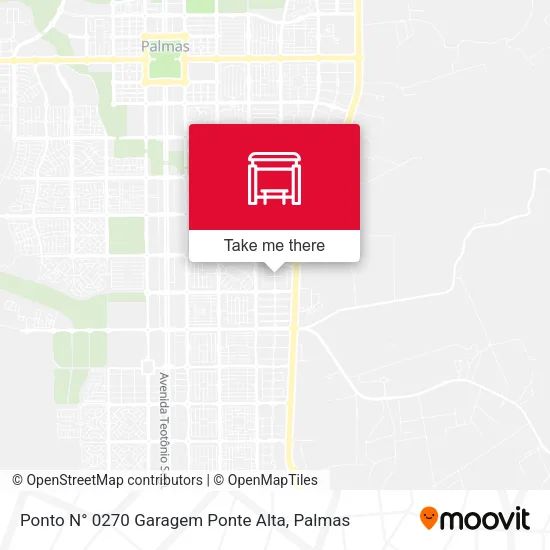 Ponto N° 0270 Garagem Ponte Alta map