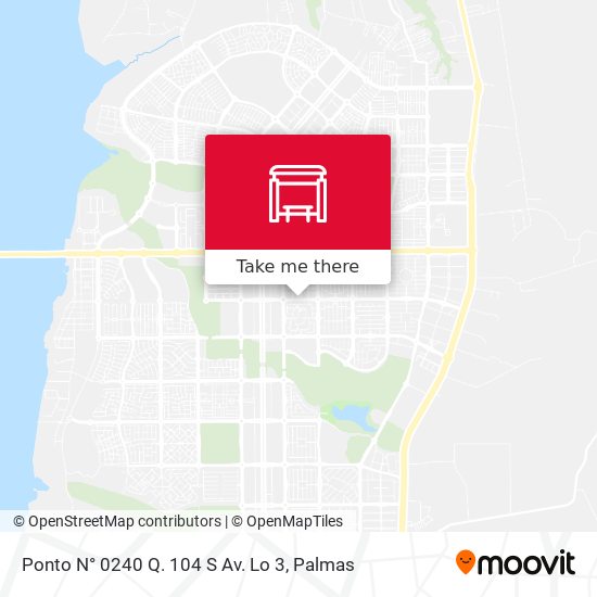 Ponto N° 0240 Q. 104 S Av. Lo 3 map