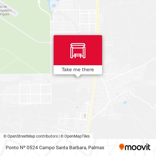 Ponto Nº 0524 Campo Santa Barbara map