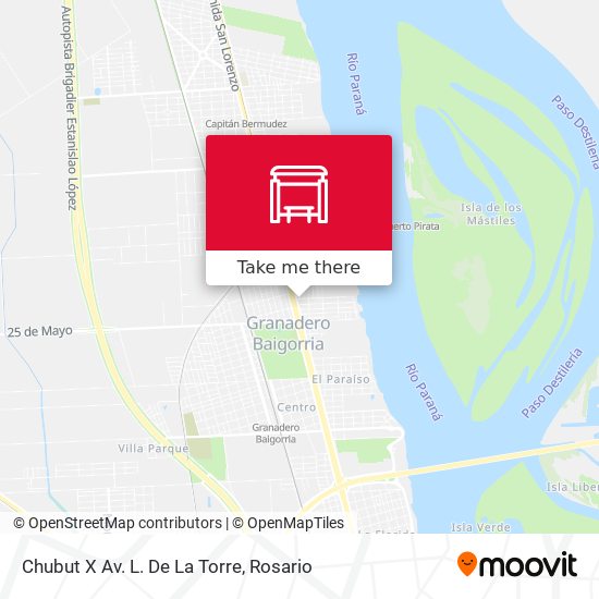 Mapa de Chubut X Av. L. De La Torre