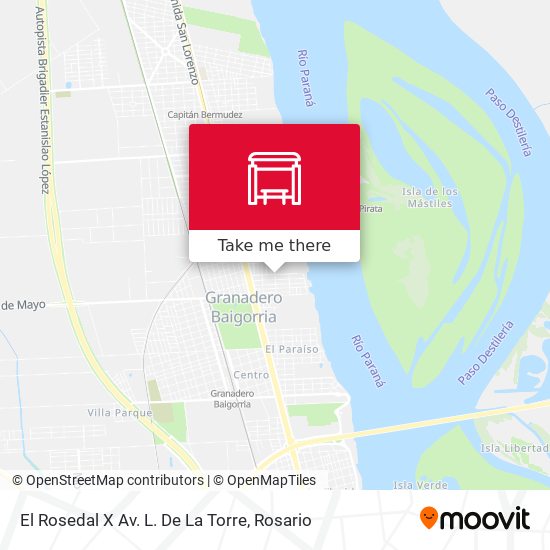 El Rosedal X Av. L. De La Torre map