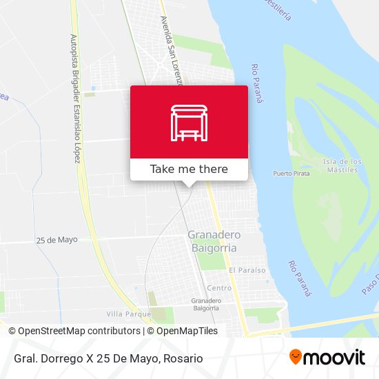 Gral. Dorrego X 25 De Mayo map