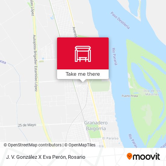 Mapa de J. V. González X Eva Perón