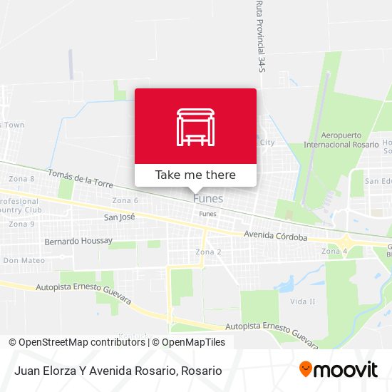 Mapa de Juan Elorza Y Avenida Rosario