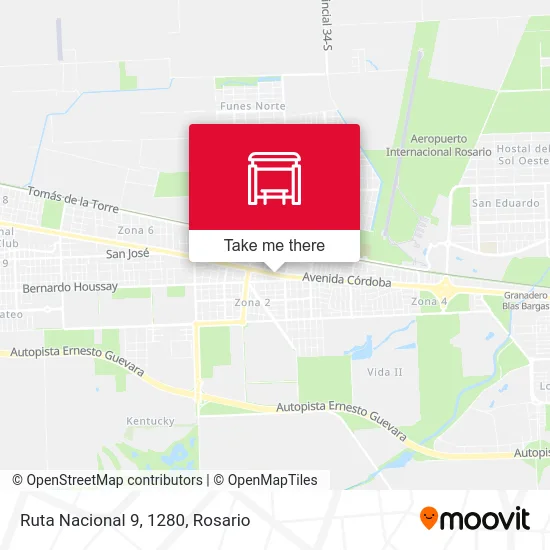 Ruta Nacional 9, 1280 map