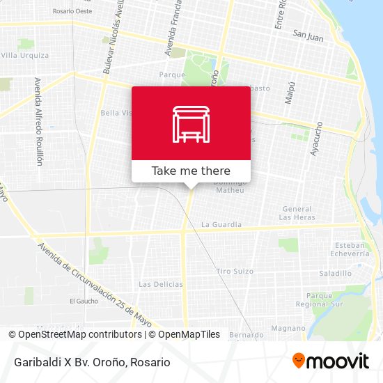 Garibaldi X Bv. Oroño map