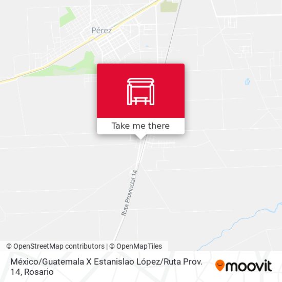 México / Guatemala X Estanislao López / Ruta Prov. 14 map