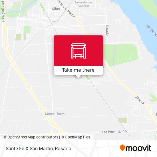 Sante Fe X San Martín map