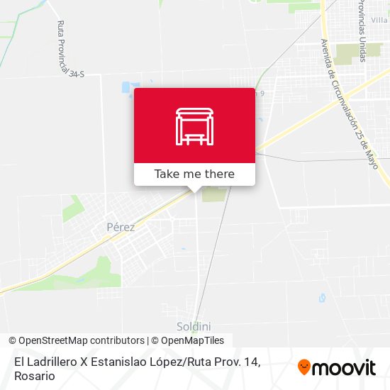 El Ladrillero X Estanislao López / Ruta Prov. 14 map