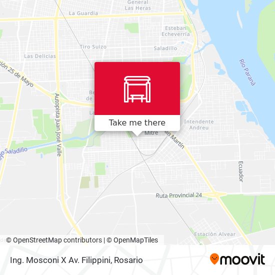 Ing. Mosconi X Av. Filippini map