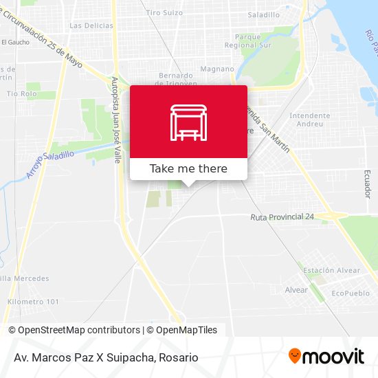 Mapa de Av. Marcos Paz X Suipacha
