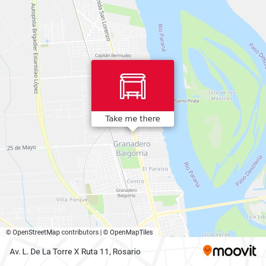 Mapa de Av. L. De La Torre X Ruta 11