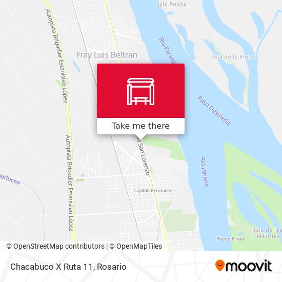 Chacabuco X Ruta 11 map