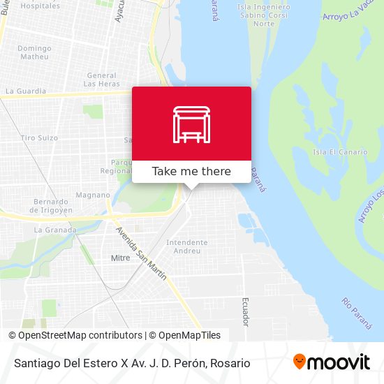 Santiago Del Estero X Av. J. D. Perón map