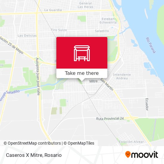 Mapa de Caseros X Mitre