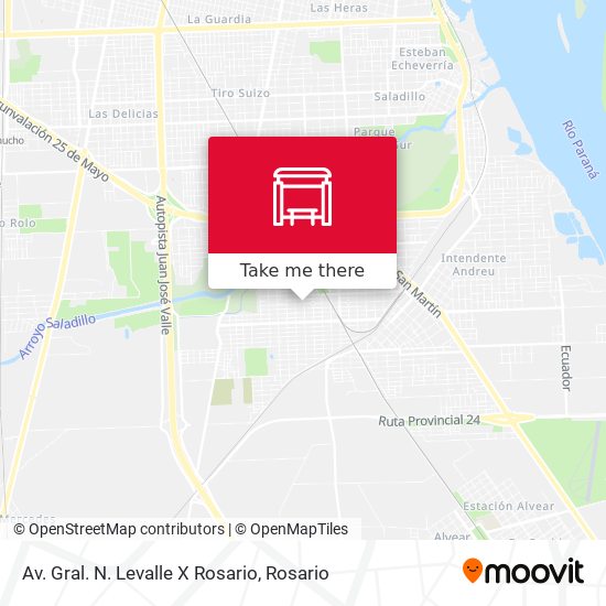 Mapa de Av. Gral. N. Levalle X Rosario