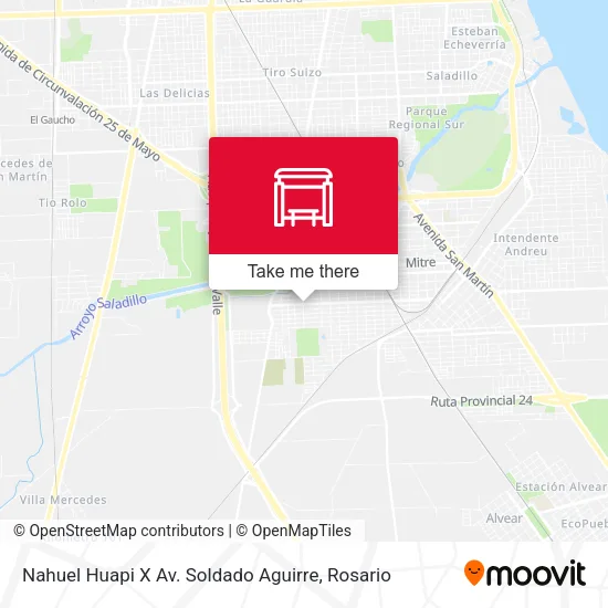 Mapa de Nahuel Huapi X Av. Soldado Aguirre