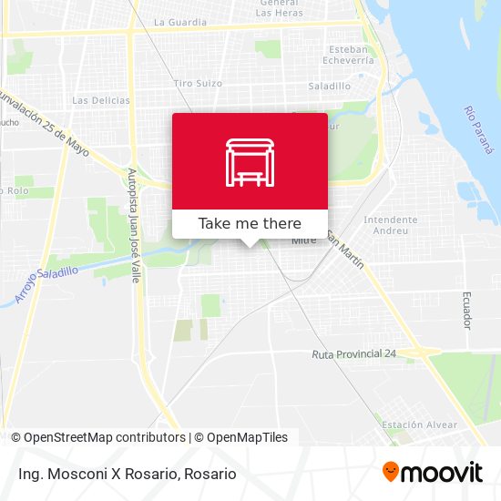 Mapa de Ing. Mosconi X Rosario