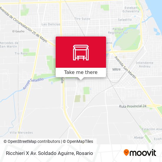 Ricchieri X Av. Soldado Aguirre map