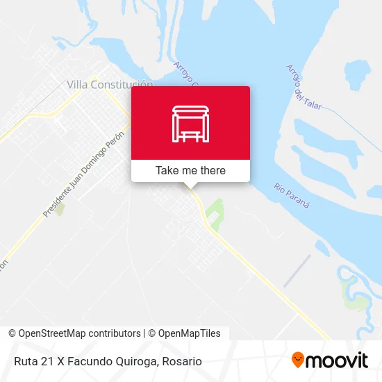 Ruta 21 X Facundo Quiroga map