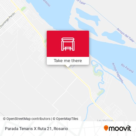 Parada Tenaris X Ruta 21 map