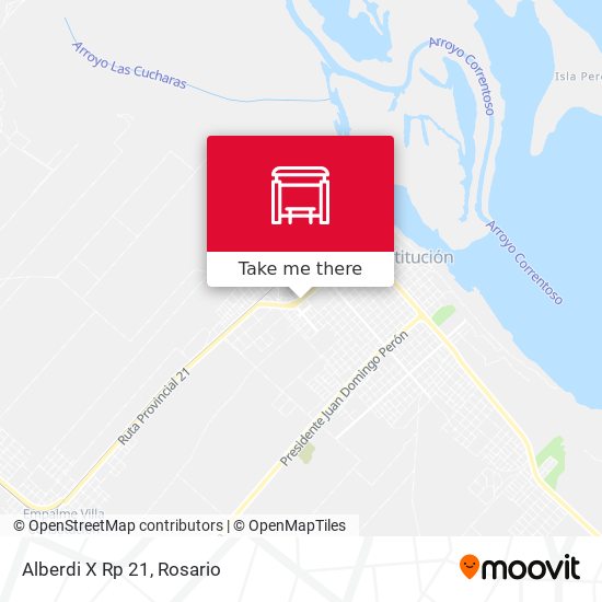 Mapa de Alberdi X Rp 21