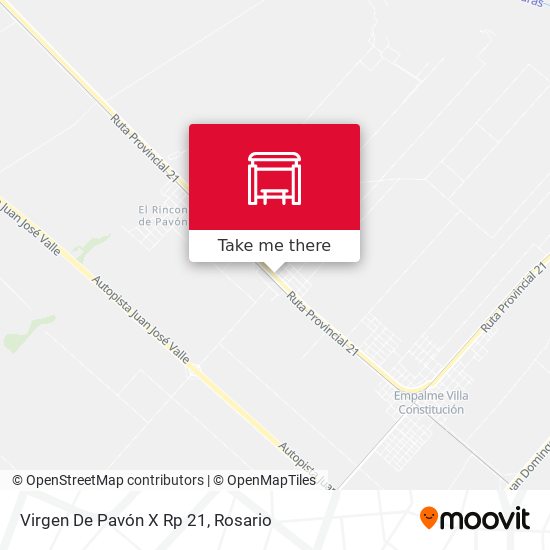 Virgen De Pavón X Rp 21 map