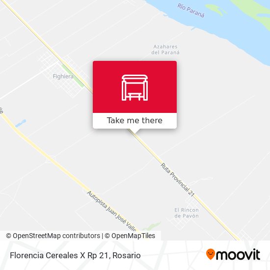 Florencia Cereales X Rp 21 map