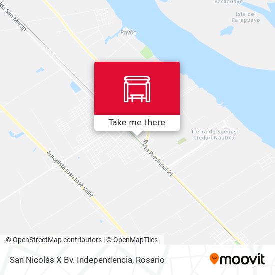 Mapa de San Nicolás X Bv. Independencia