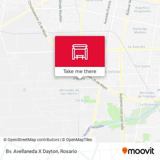 Mapa de Bv. Avellaneda X Dayton