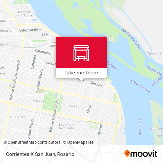 Mapa de Corrientes X San Juan