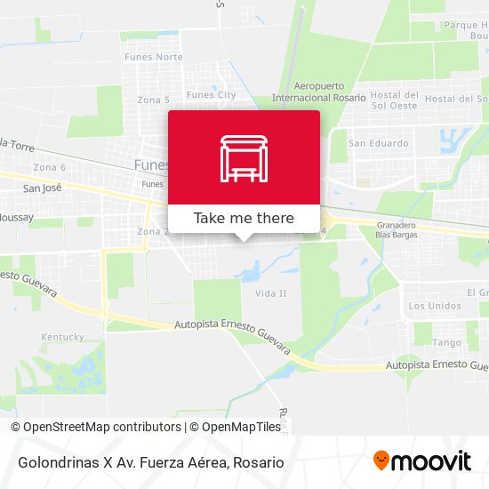 Mapa de Golondrinas X Av. Fuerza Aérea