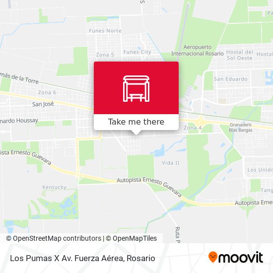 Los Pumas X Av. Fuerza Aérea map