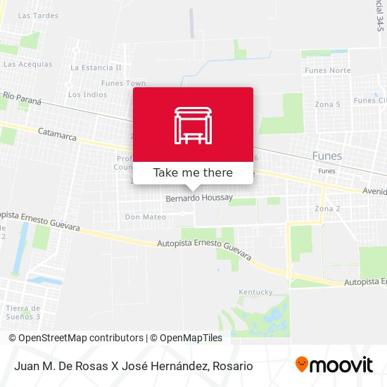 Mapa de Juan M. De Rosas X José Hernández
