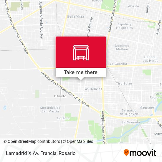 Lamadrid X Av. Francia map