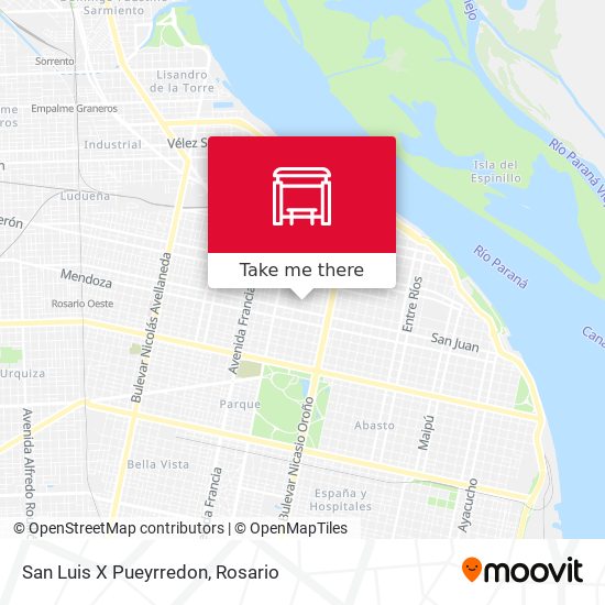 Mapa de San Luis X Pueyrredon